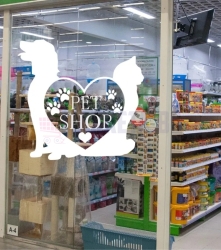 Salon display sticker