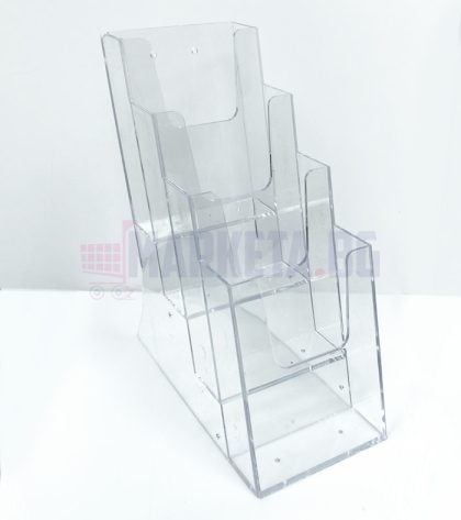 Стойка от плексиглас за флаери и листовки A6