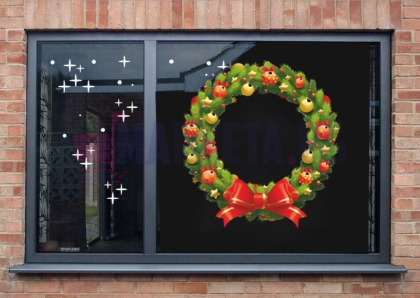 Коледен стикер "Венец"