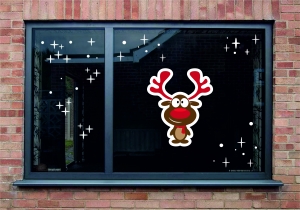 Коледен стикер "Еленче"