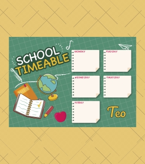 Персонализиран стикер "Седмична програма" 