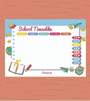 Персонализиран стикер "Седмична програма" 