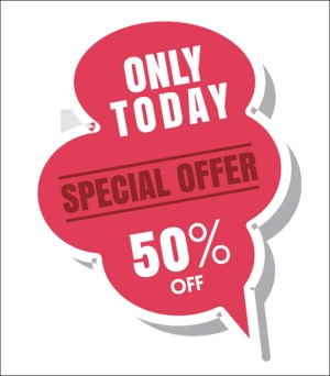 Стикер Намаление 50 OFF
