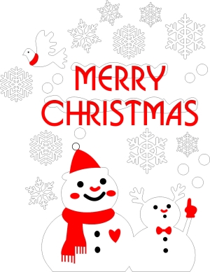 Christmas set sticker