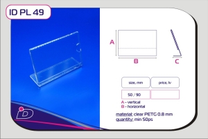 BUSINESS CABLE STAND MADE OF TRANSPARENT PLEXIGLAS