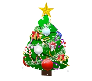 Коледен стикер "Елхичка"