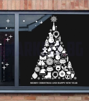 Christmas sticker "Christmas Tree"