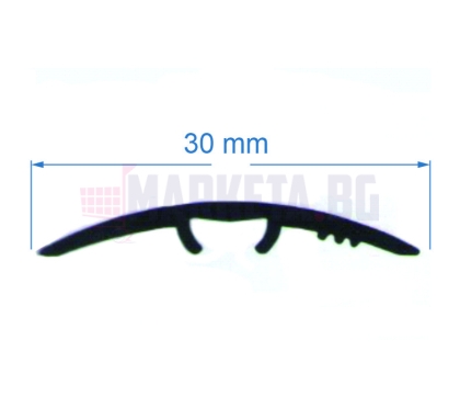 Transition strip arc 30 mm (with channel)