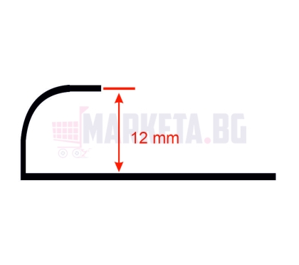 Molding for external corner 12 mm