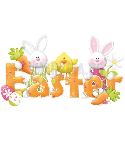 "Easter children" sticker