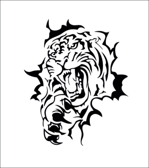 Стикер за лаптоп " Тигър"