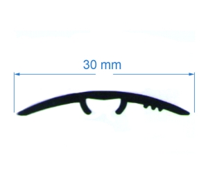 Transition strip arc 30 mm (with channel)