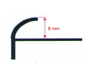 Transition strip F 6 mm