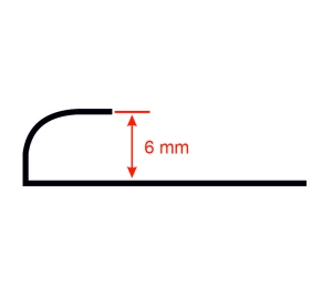 Лайсна за външен ъгъл 6 мм