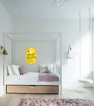 Великденски детски стикер